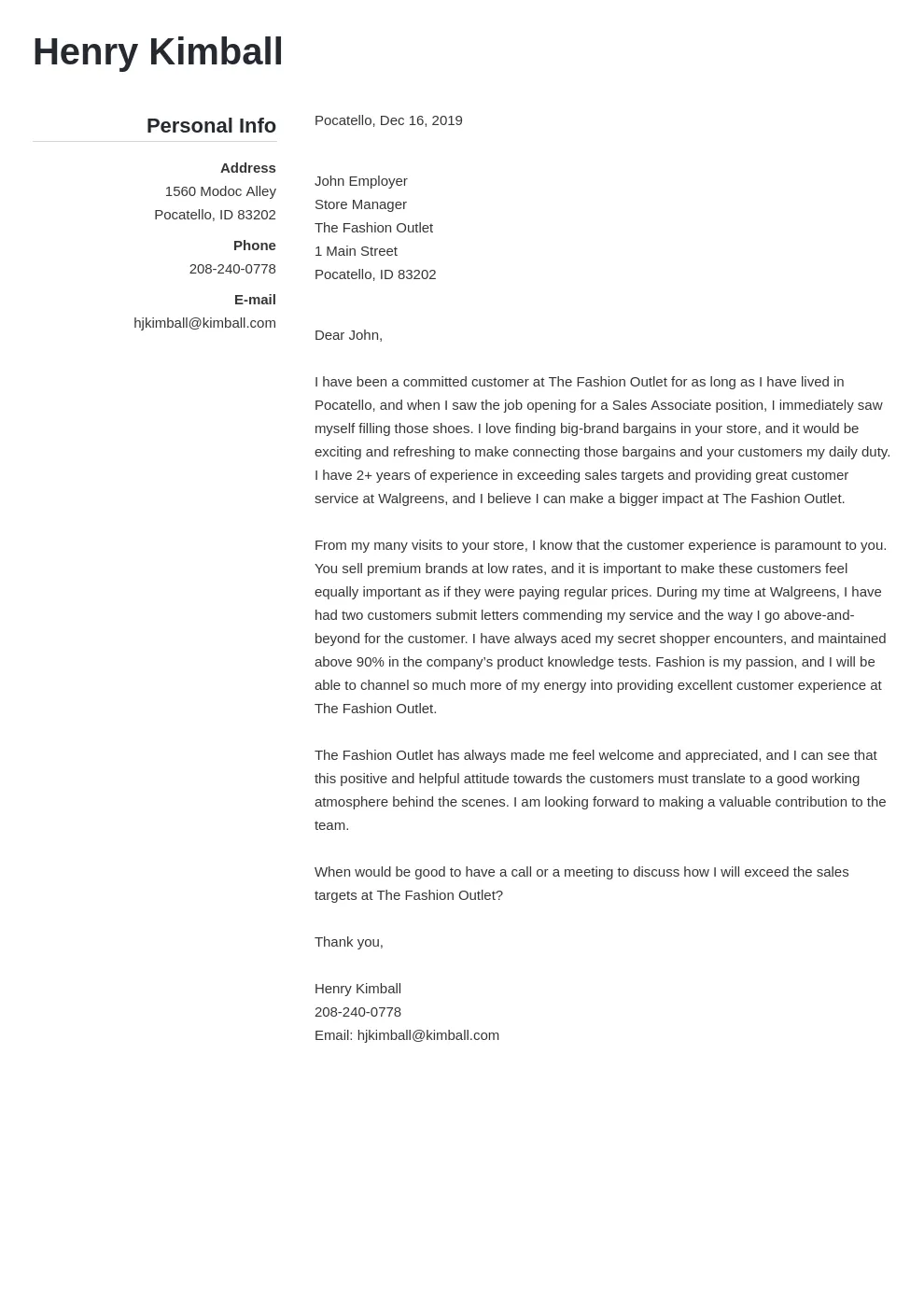 40838 tailoring your letter