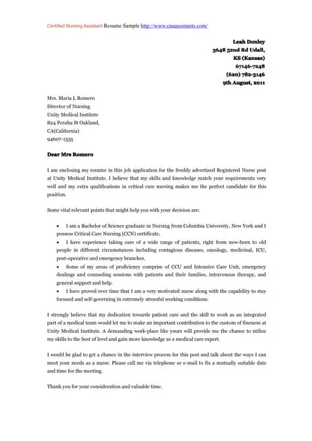40841 professional cover letter