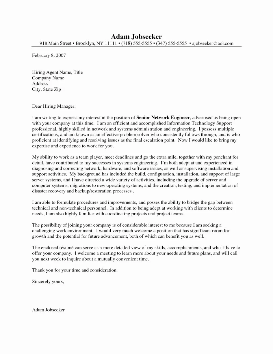 40843 job fair cover letter formatting