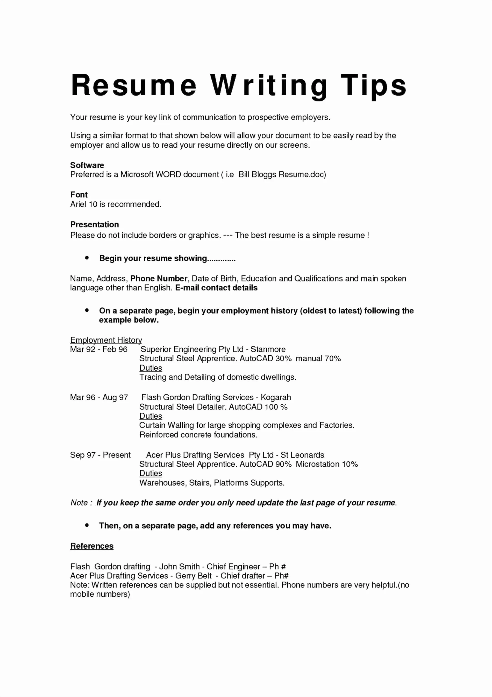 40856 calibri font cover letter
