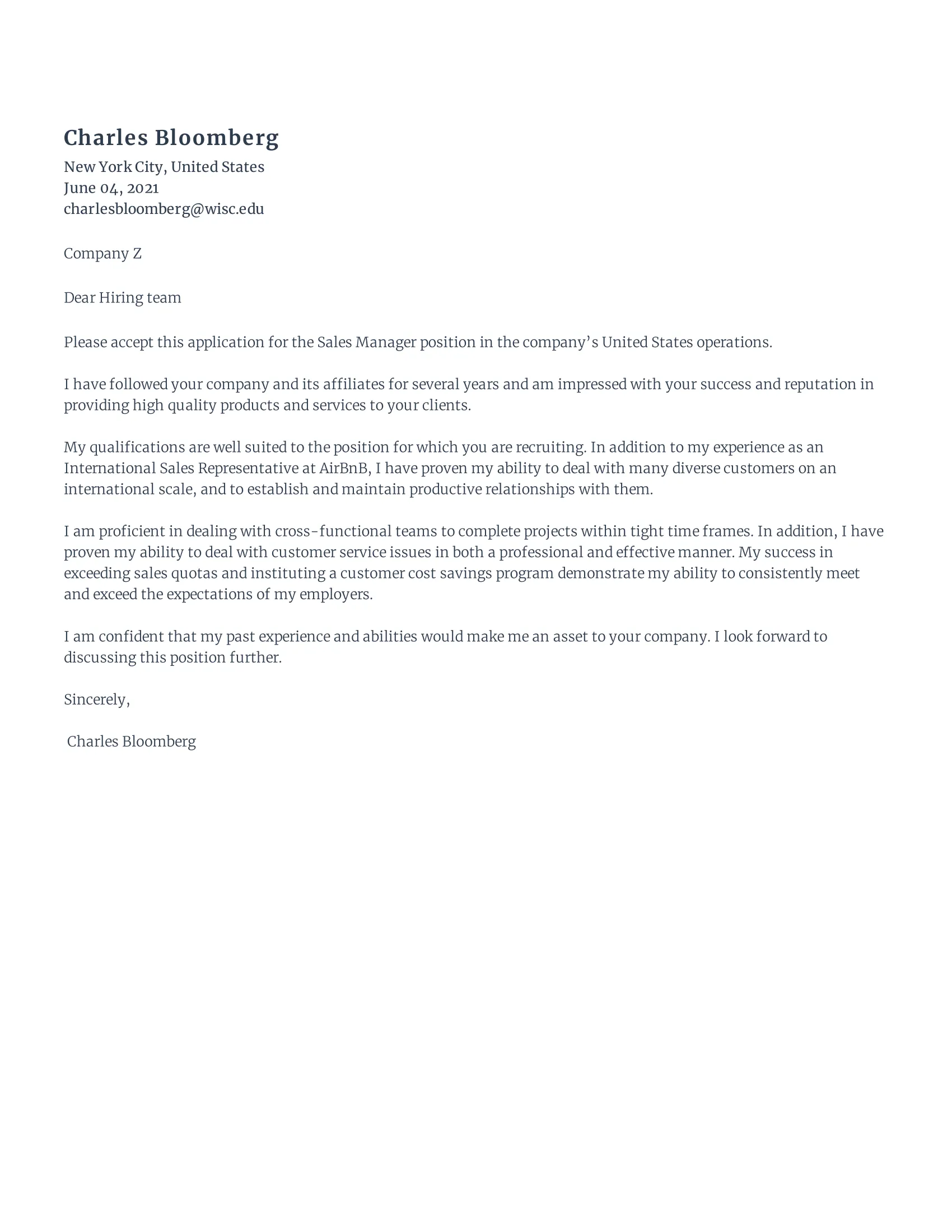 40859 sales cover letter skills