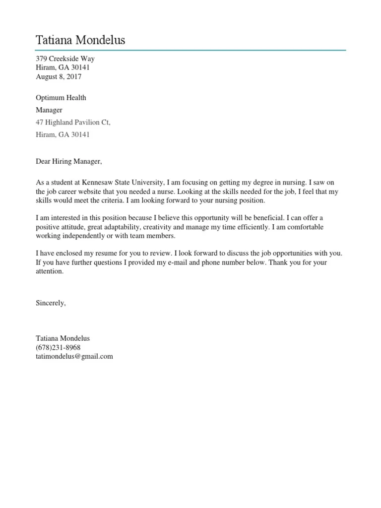 40863 cover letter formatting