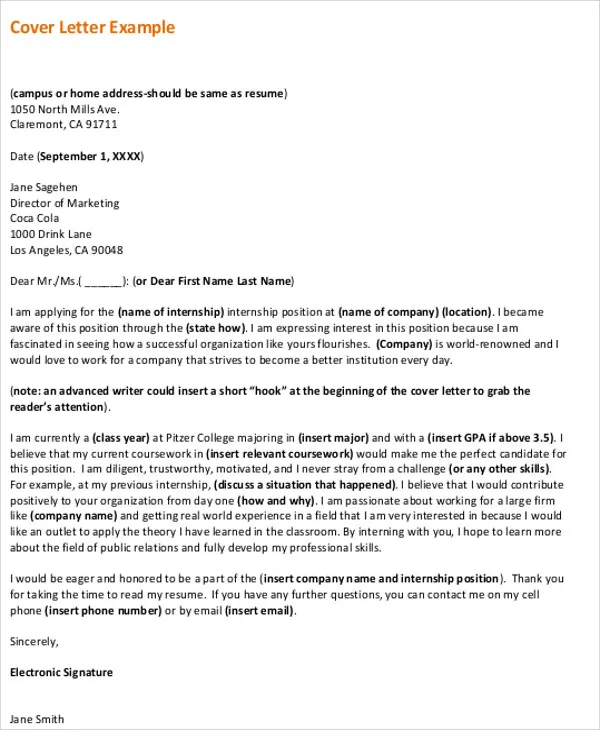 40870 cover letter importance