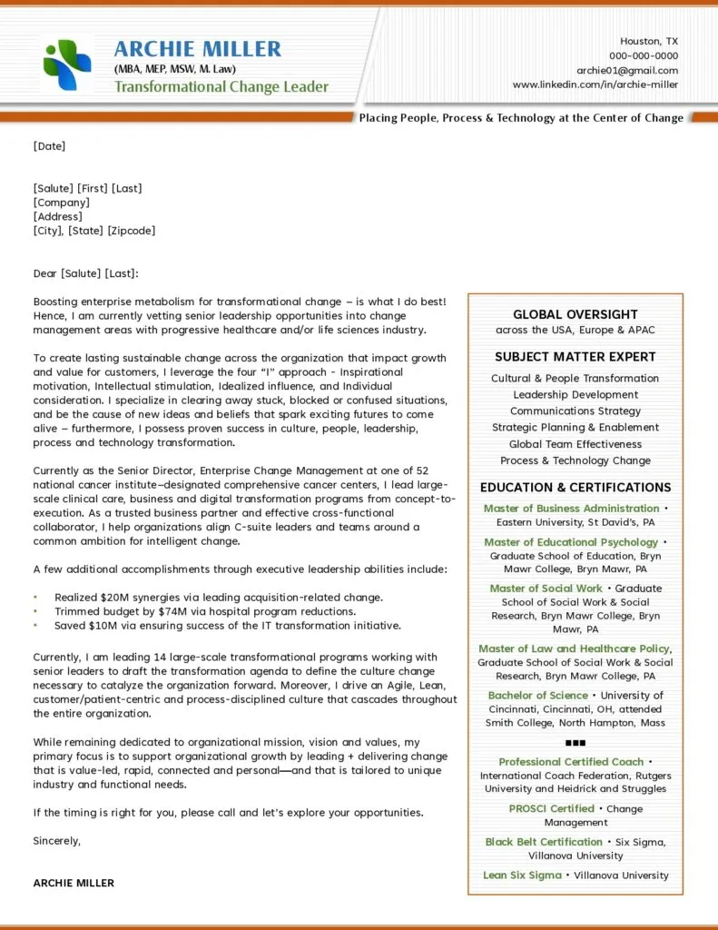 40880 cover letter formatting