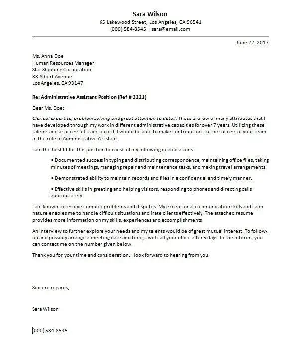 40887 cover letter header