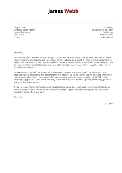 40890 formatting cover letter