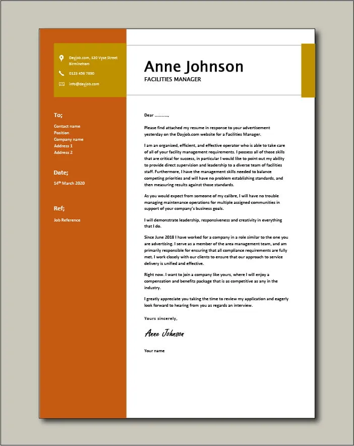 40892 tailoring cover letter