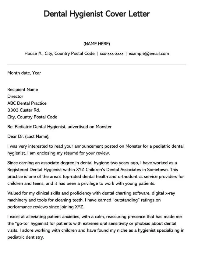 40893 cover letter formatting