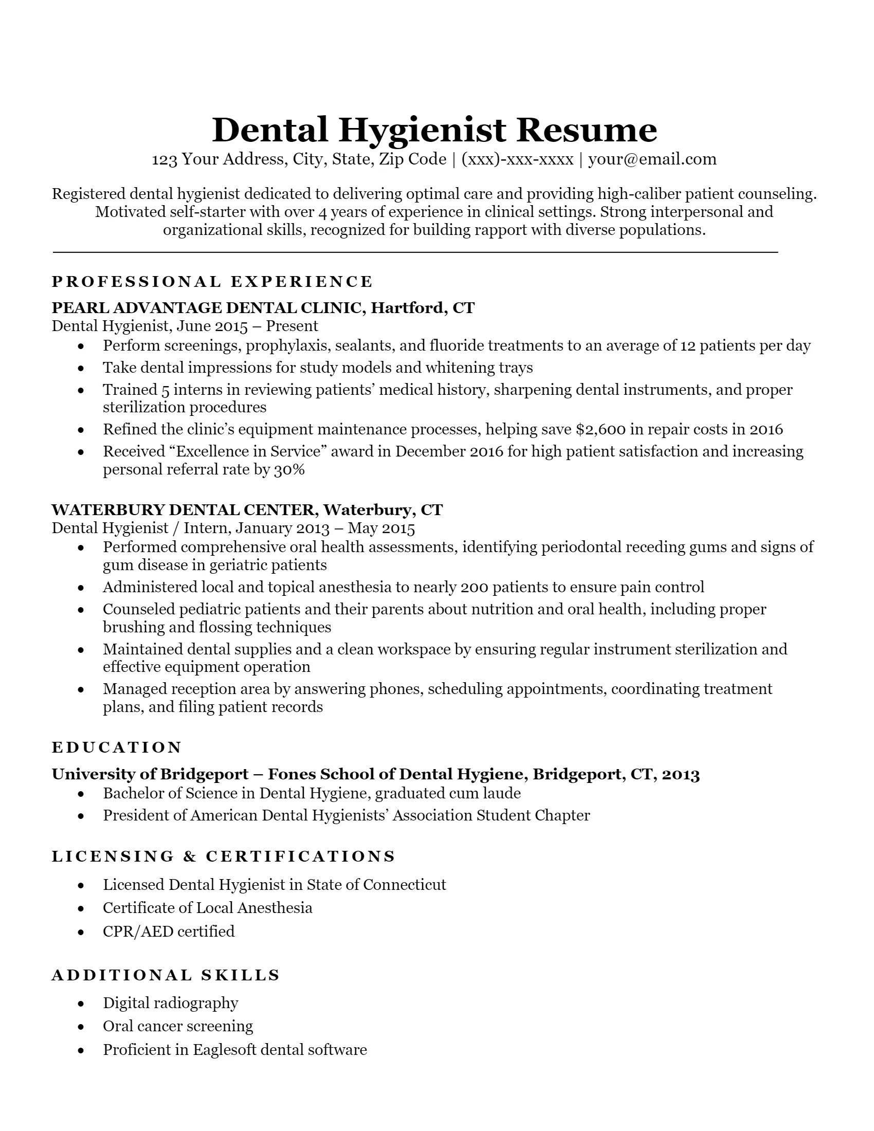 40893 dental hygiene education