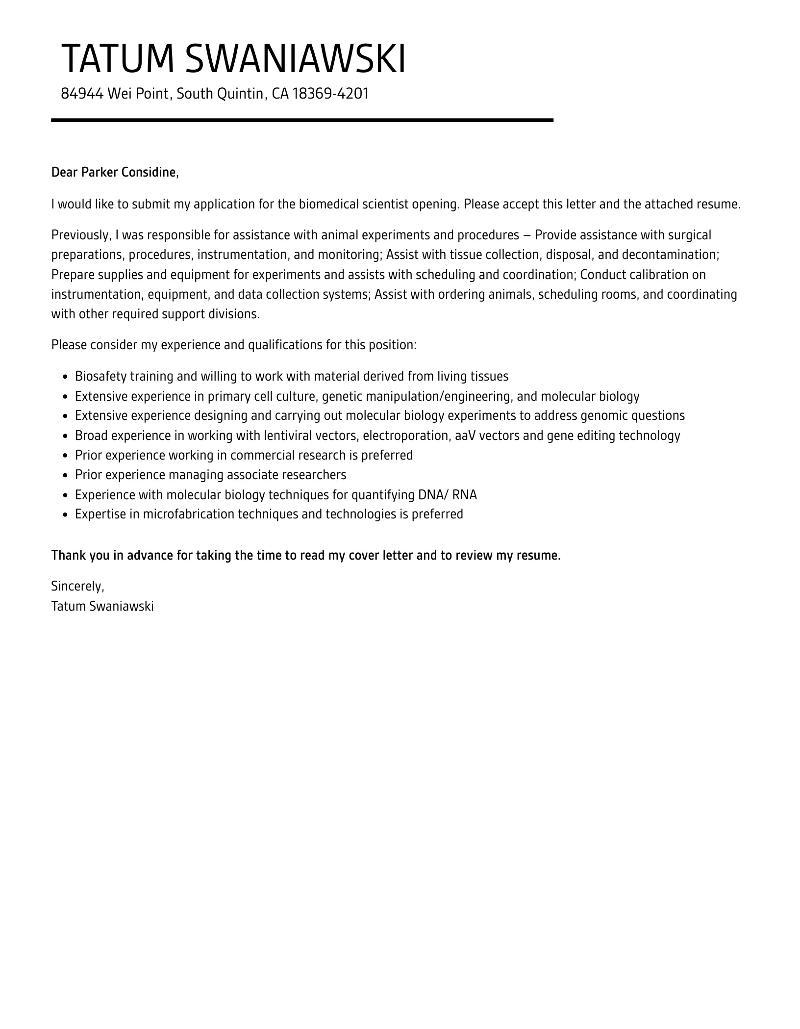 40899 biomedical scientist soft skills