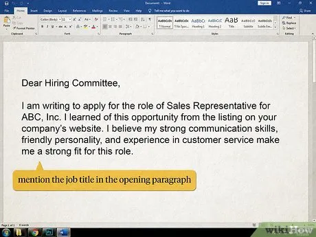 40901 cover letter structure