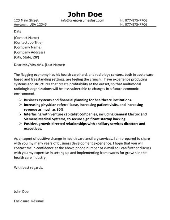 40907 medical cover letter examples