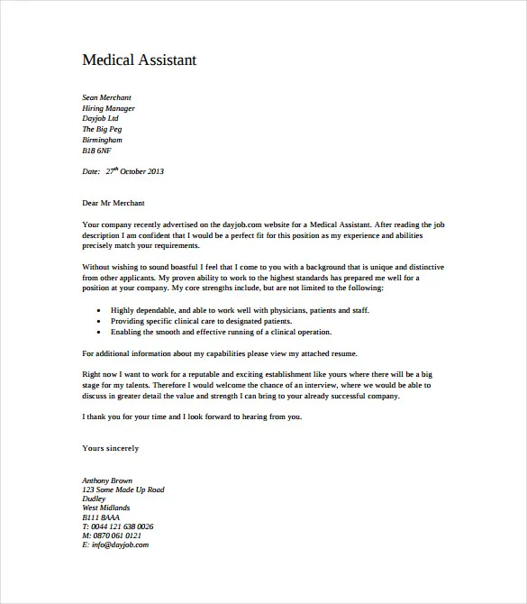 40907 proofreading cover letter