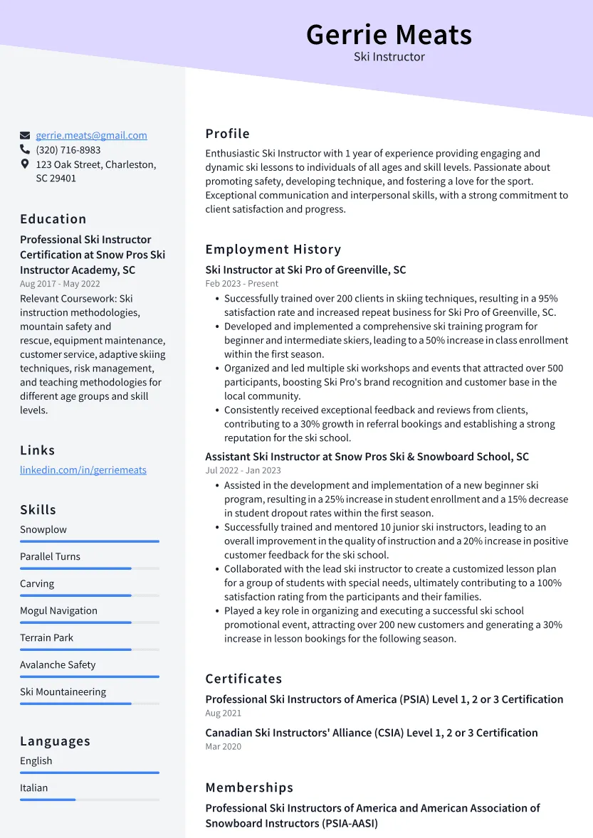 40908 ski instructor cover letter hero
