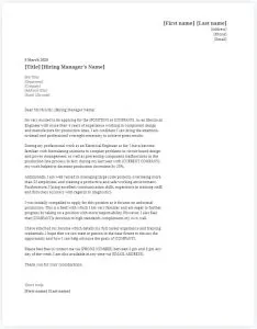 40921 engineering cover letter skills