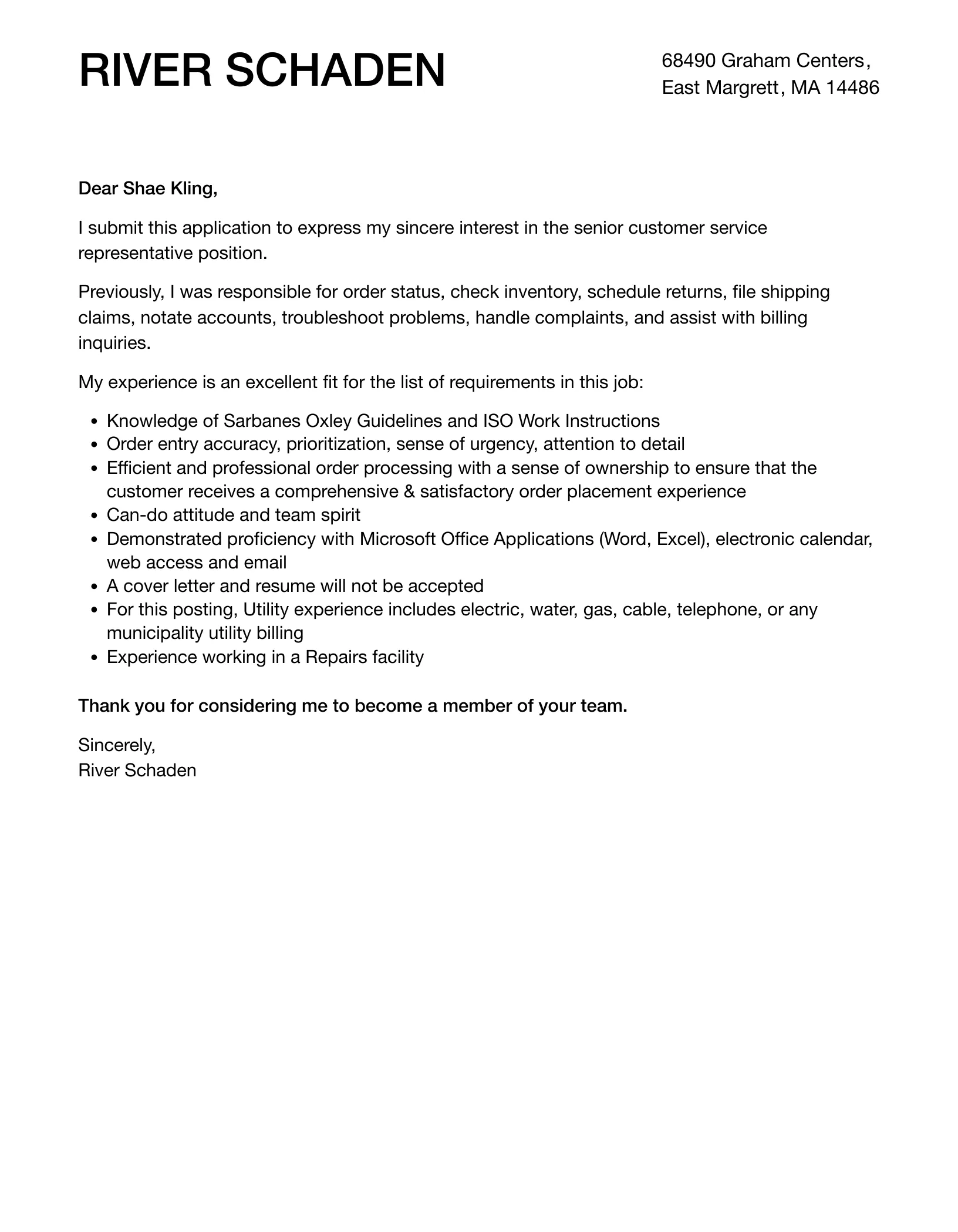 40925 cover letter format