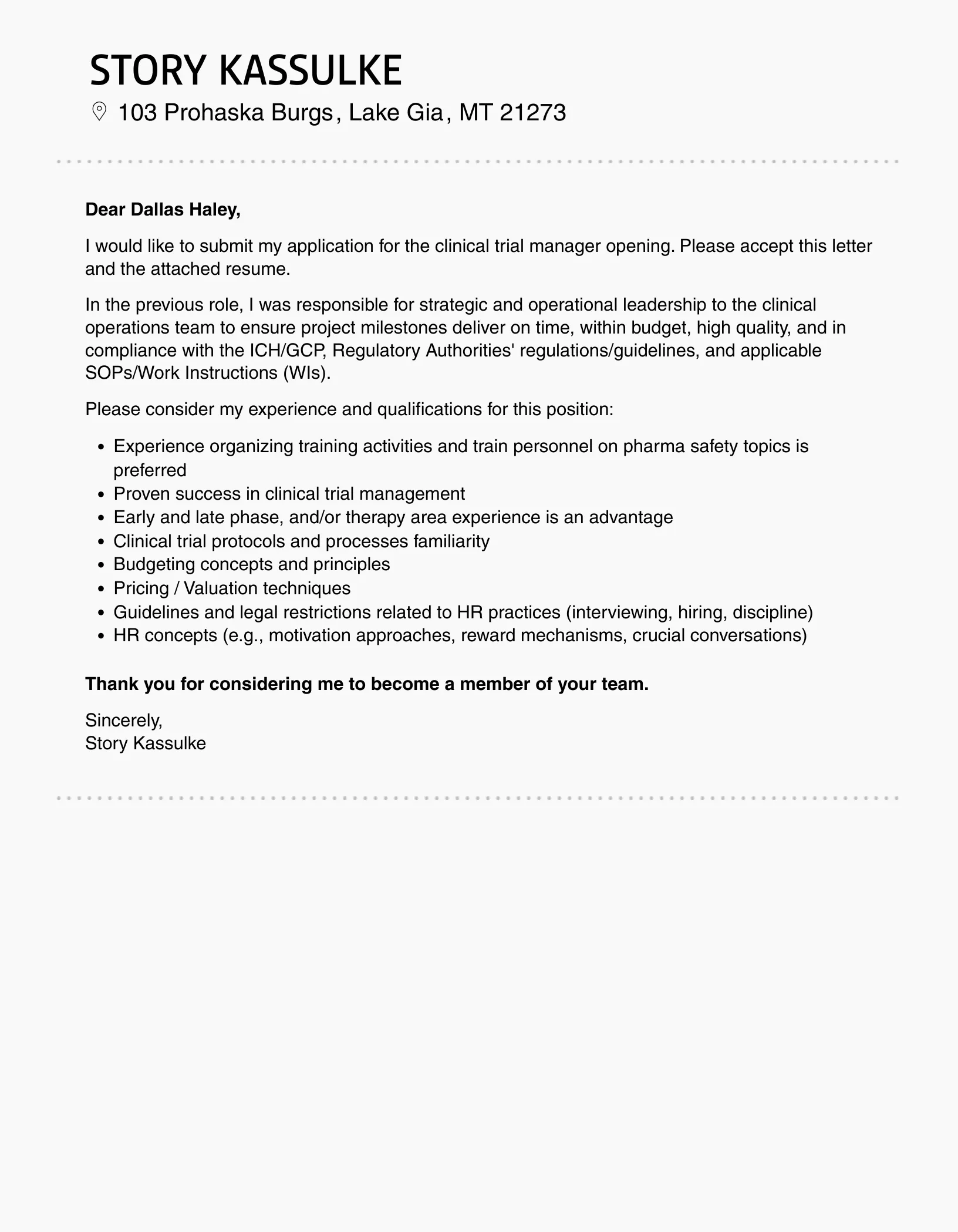 40929 clinical trial manager skills