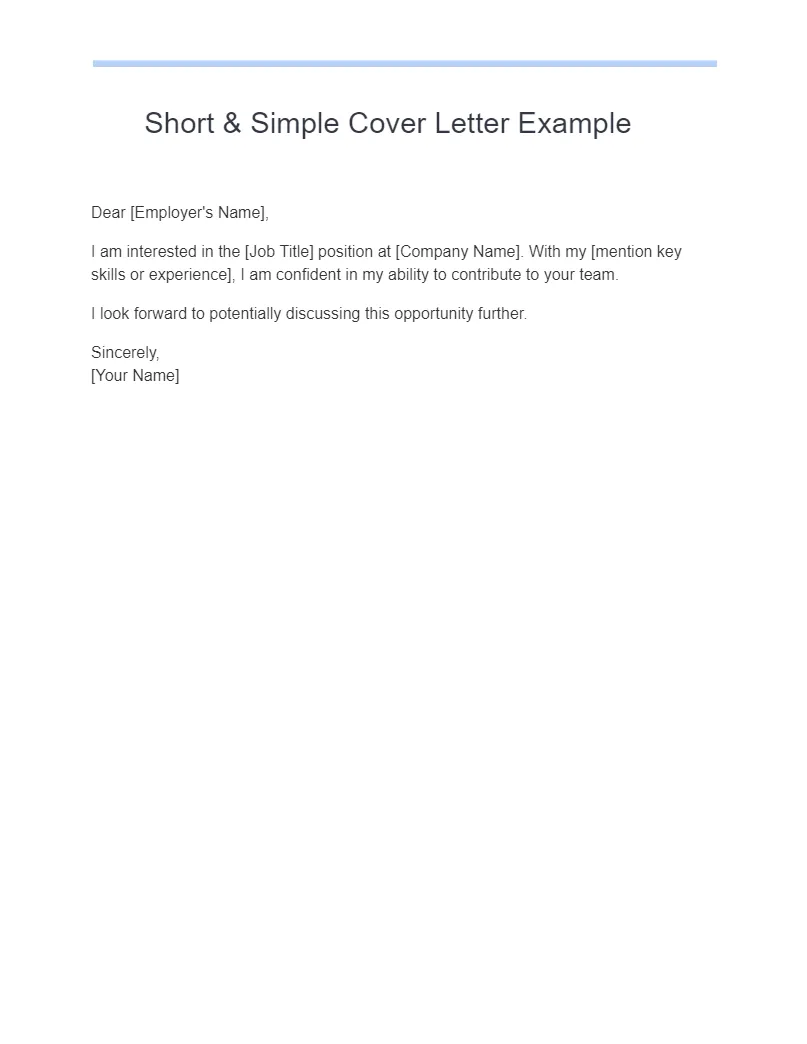 40931 cover letter concise