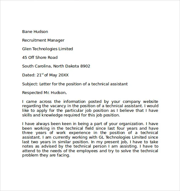 40931 cover letter entry level