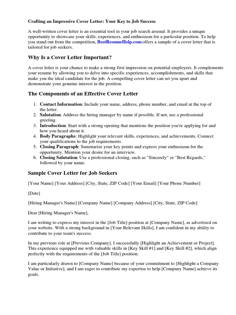 40937 cover letter writing