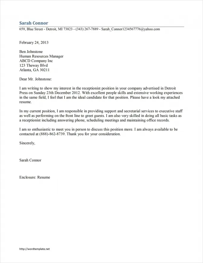 40938 submit cover letter