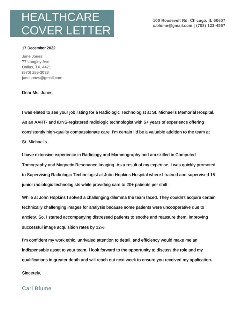 40941 healthcare professional resume