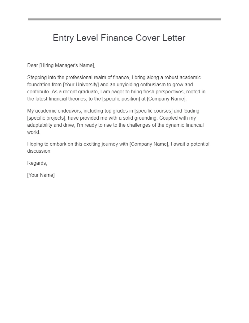 40943 finance cover letter header