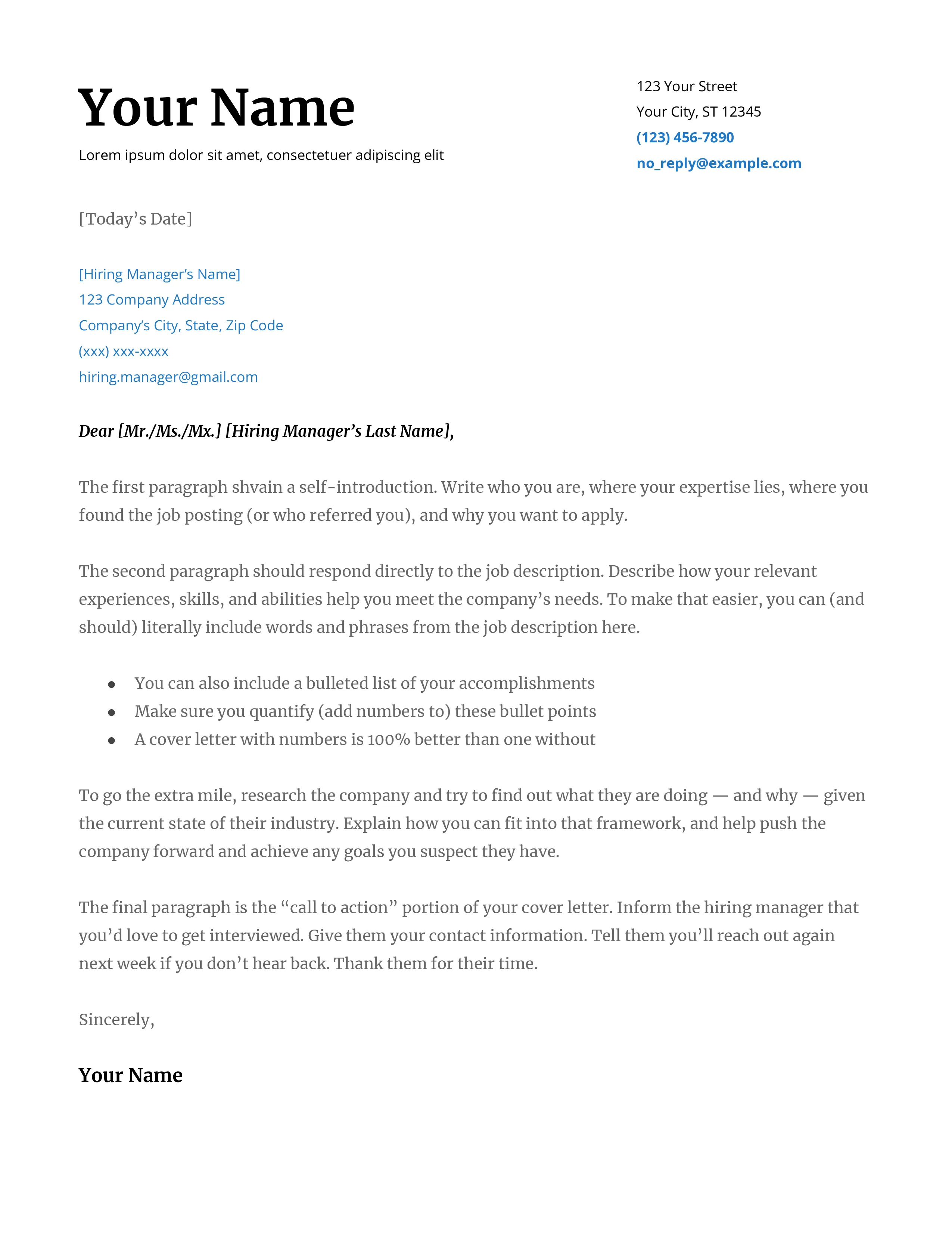 40947 google docs cover letter template free 2