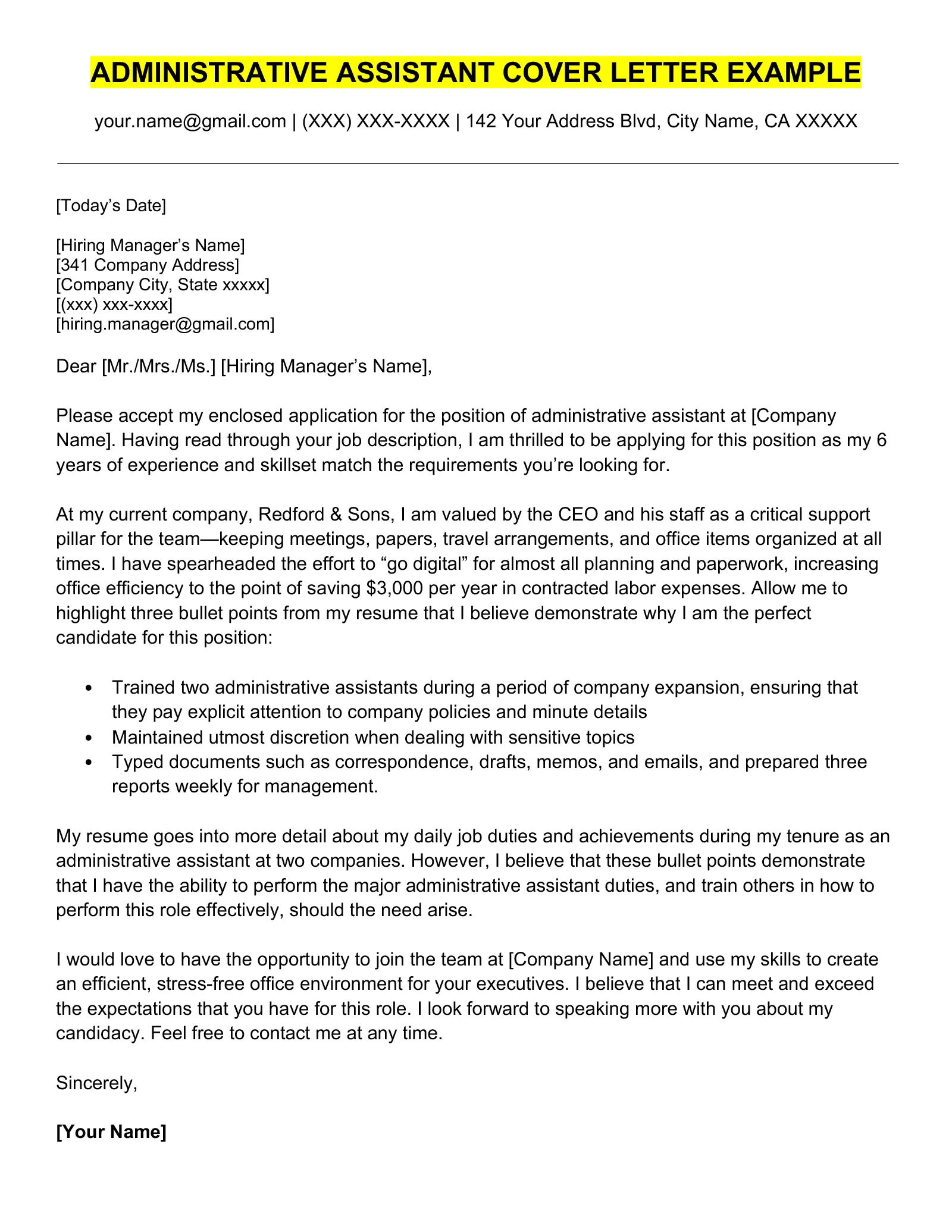 40953 cover letter example