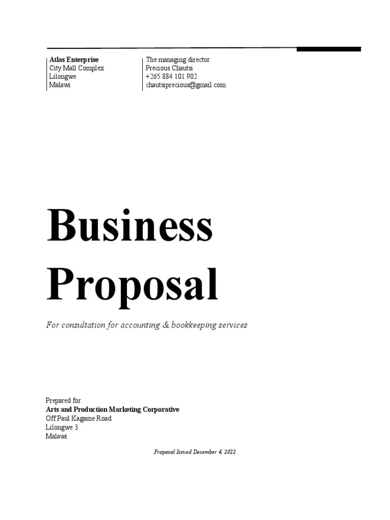 40957 proposal cover letter header
