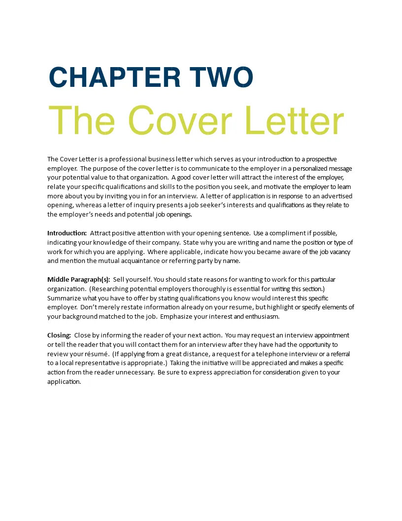 40960 cover letter formatting