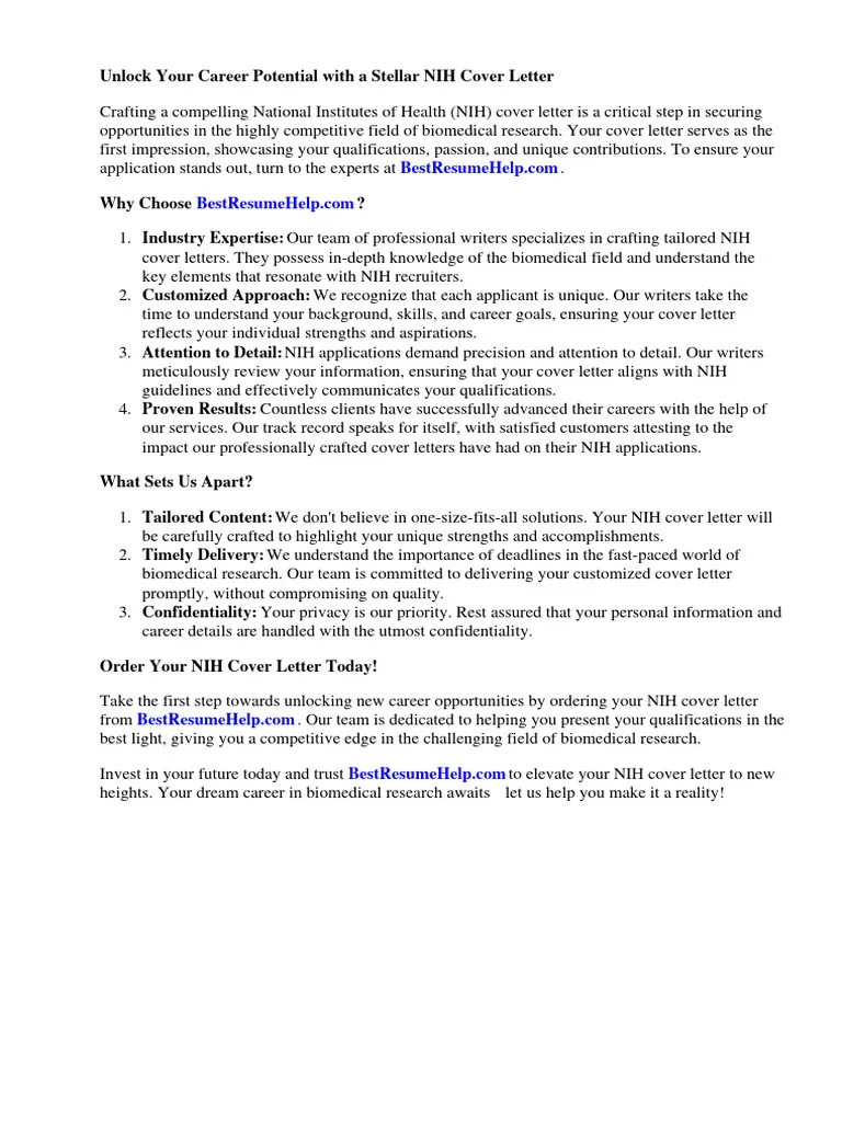 40963 nih cover letter sample