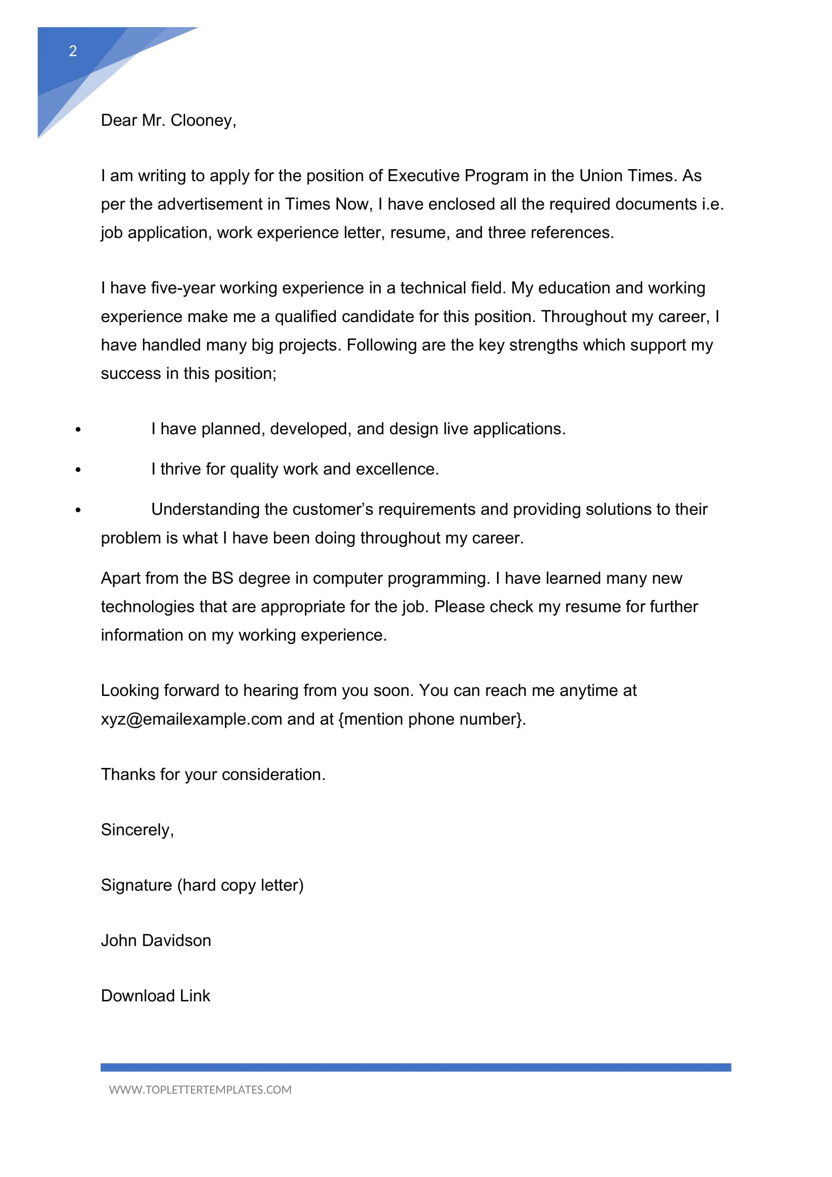 40978 tailoring cover letter