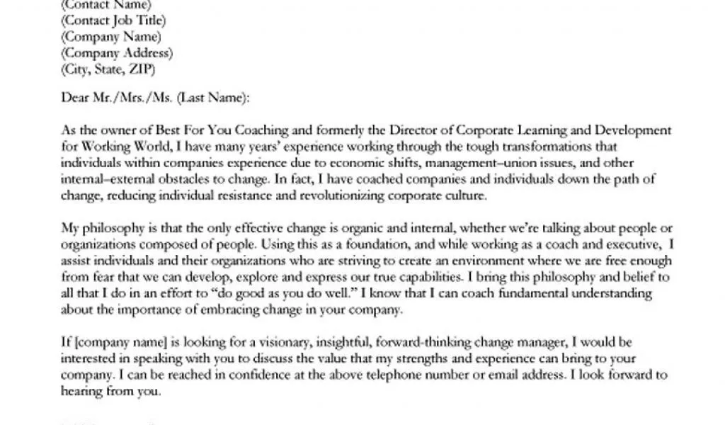 40980 key achievement cover letter