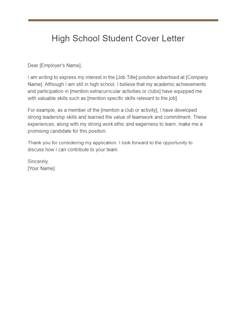 40981 high school student cover letter tips