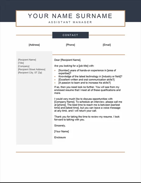 40984 cover letter closing