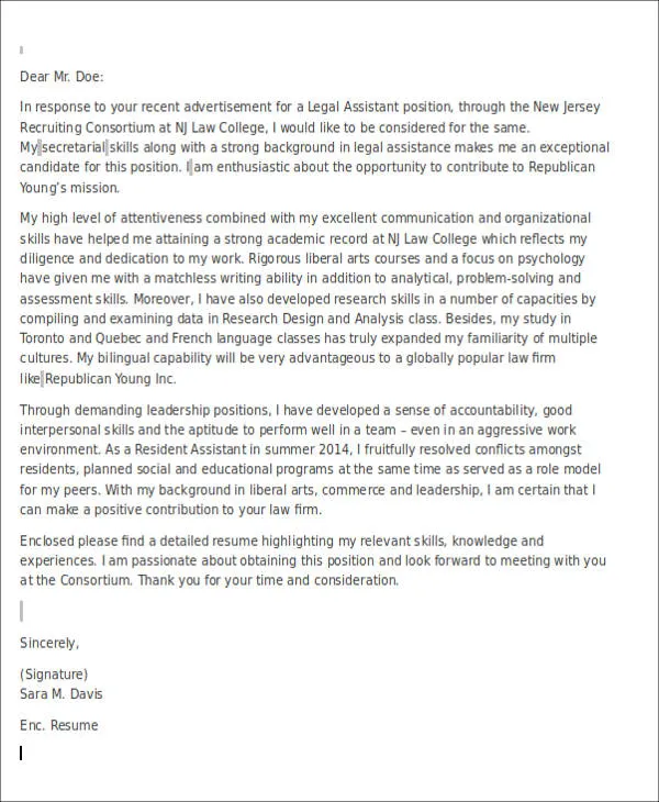 40985 cover letter writing