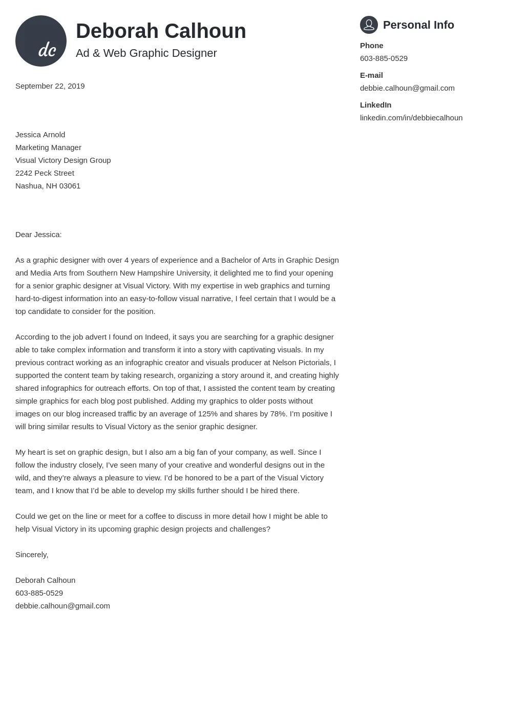 40989 cover letter visual elements