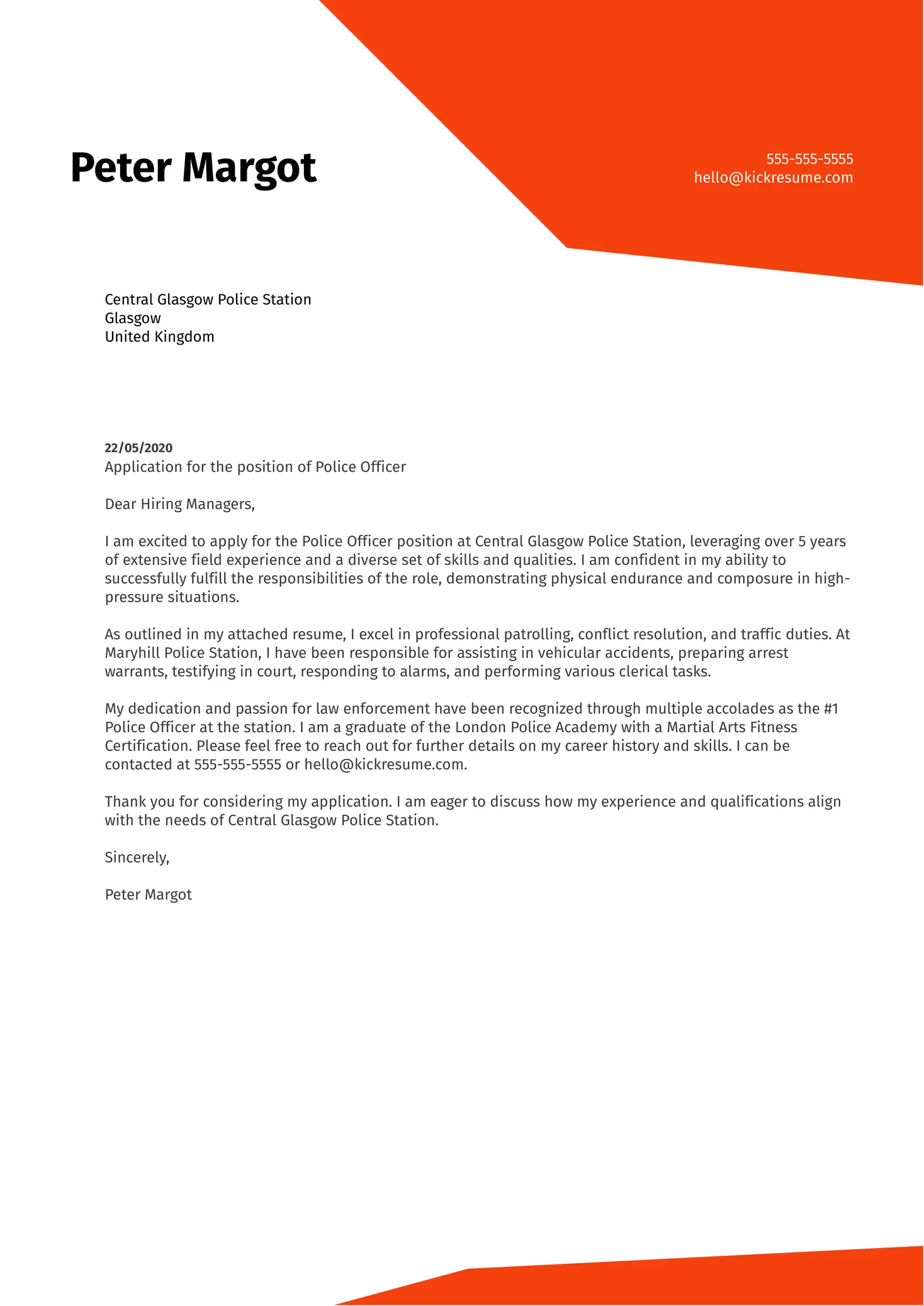 40997 police academy cover letter 5