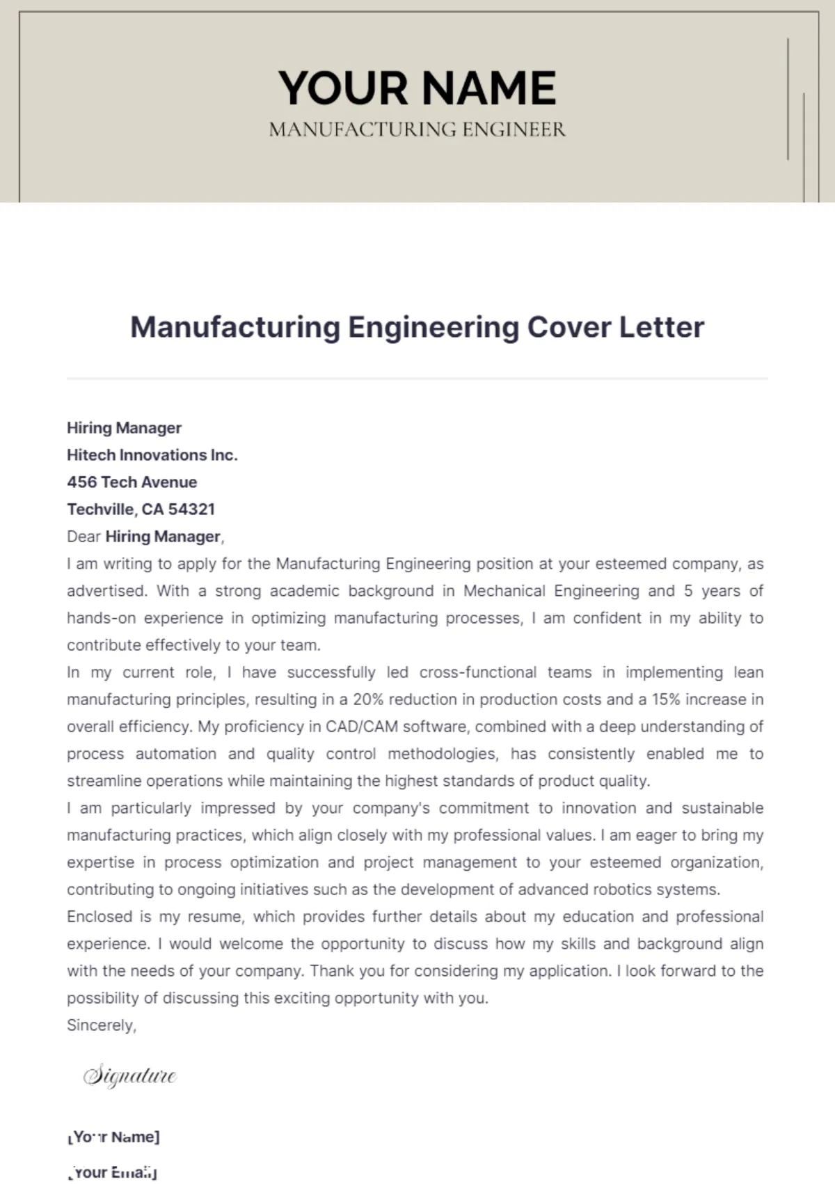 40998 tailoring cover letter