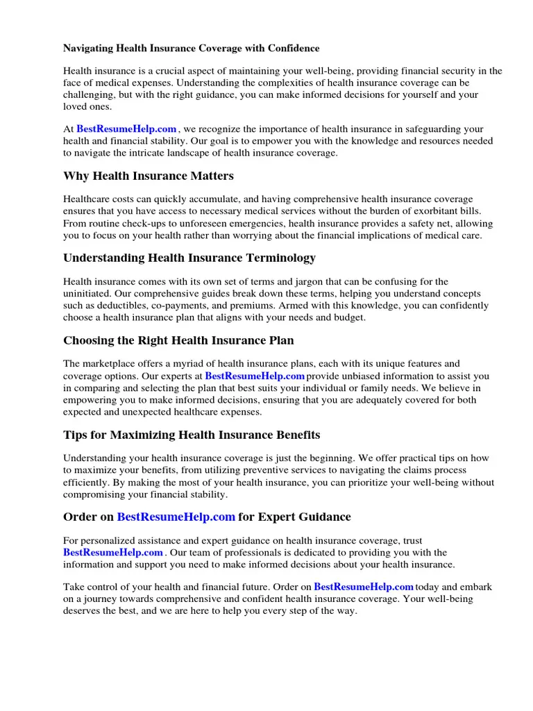 41005 health insurance cover letter header
