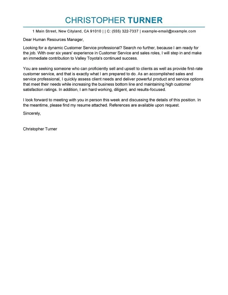 41008 achievements in cover letter