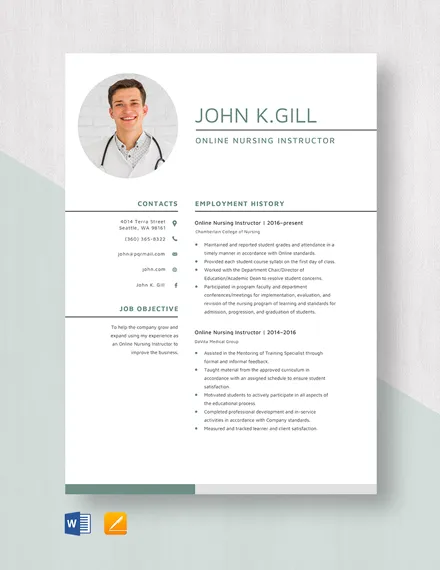 41009 nursing instructor skills